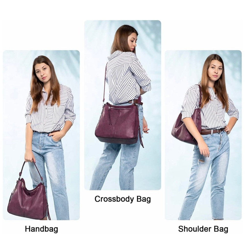 🍀SALE PRICE🍀 NWT Large Leather hobo bag/ crossbody DISCOUNTED SHIPPING - Picture 10 of 16